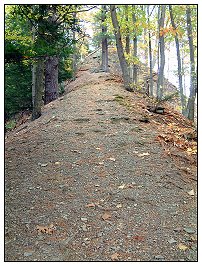 The path up Pyramid Hill